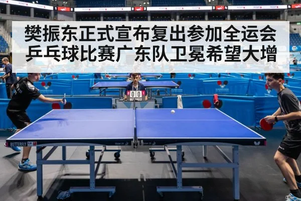 樊振东正式宣布复出参加全运会乒乓球比赛广东队卫冕希望大增